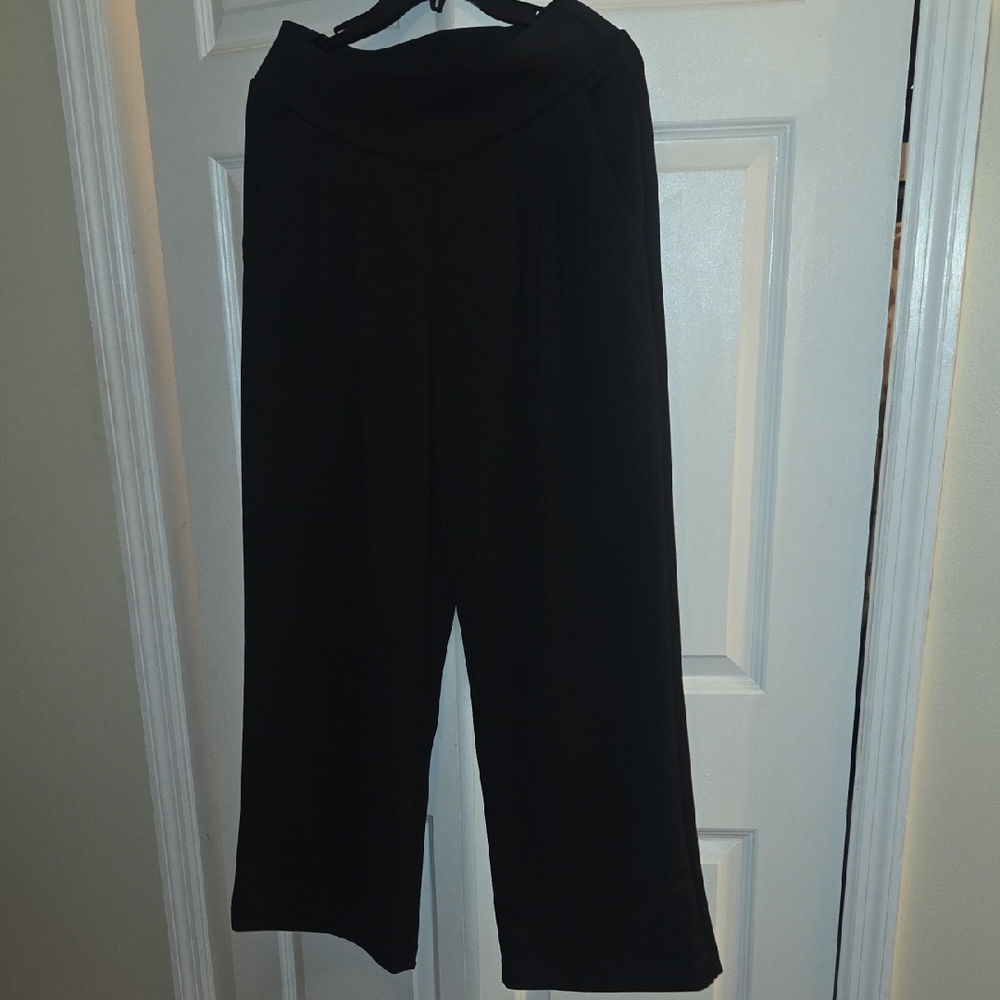 HALARA Black Wide-Leg Pants